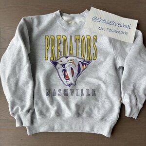 Vintage Nashville Predators Hockey Sweatshirt, NHL Nashville Predators Shirt Tee